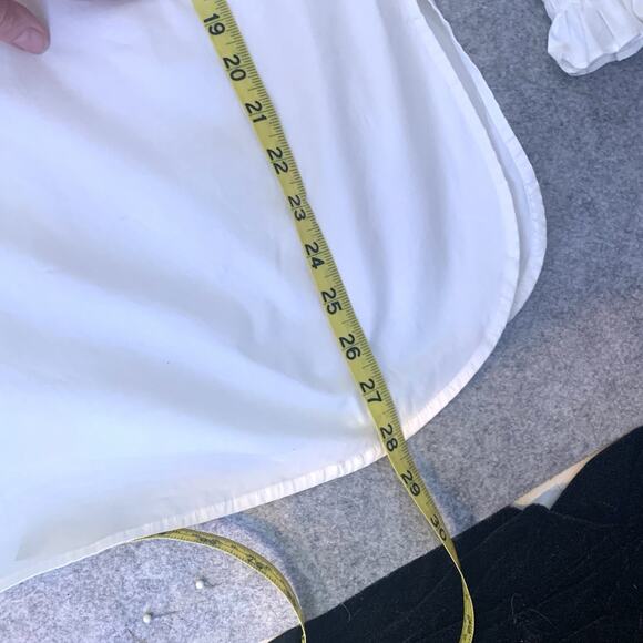 Pure Collection Long Sleeve White Cotton Pullover Blouse, Women's Size 14/16 - Picture 14 of 14